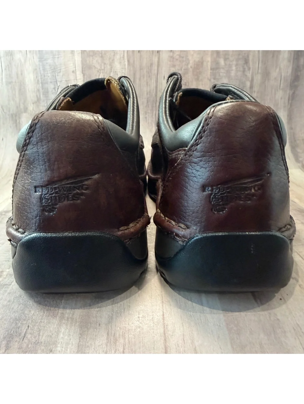 Red Wing 8704 Stitchmax Work Oxfords Mens 10 EE Brown Laced Slip Resistant Shoes
